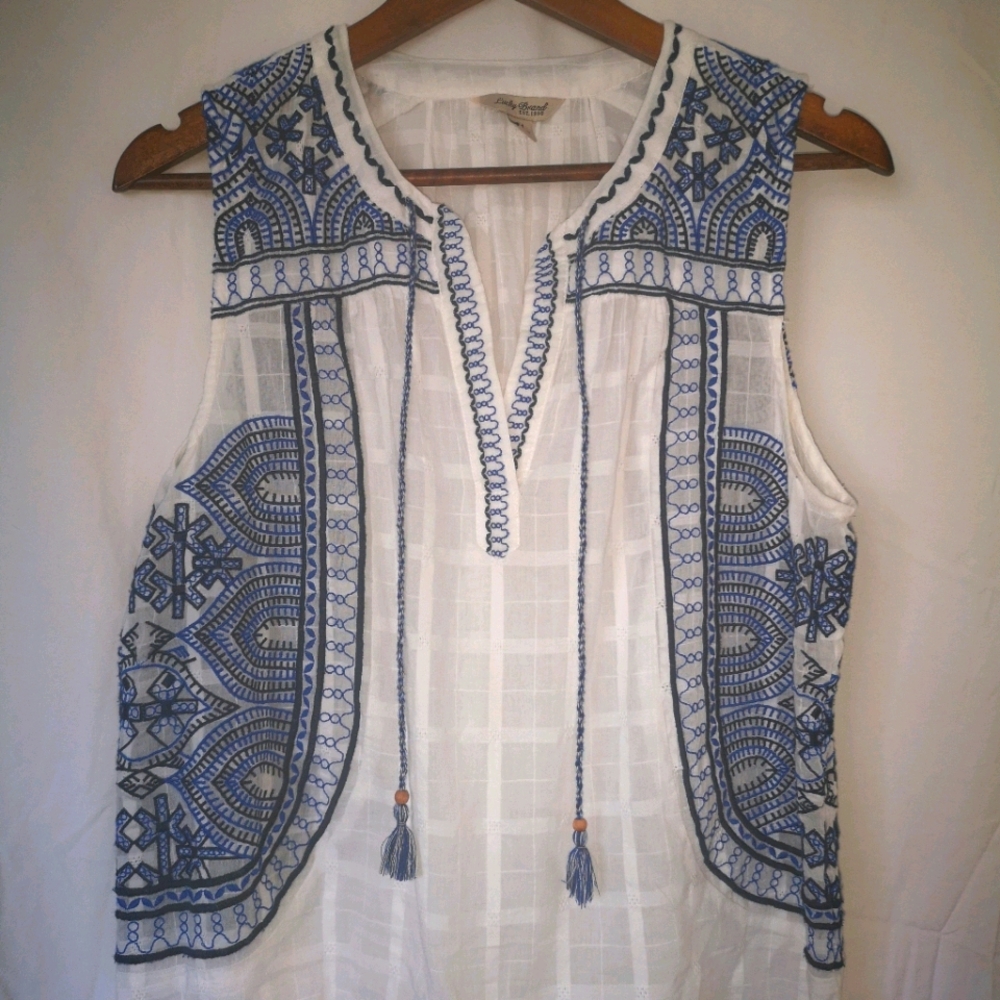 Boho Embroidered Top